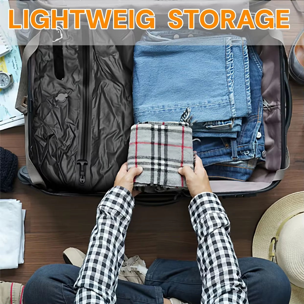 Compression Packing Cubes Vacuum Storage Bags,Travel Essentials Suitcases Clothes Organizer Packaging Bags Practical Accessories